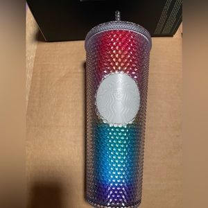 Starbucks Venti Studded Rainbow Tumbler